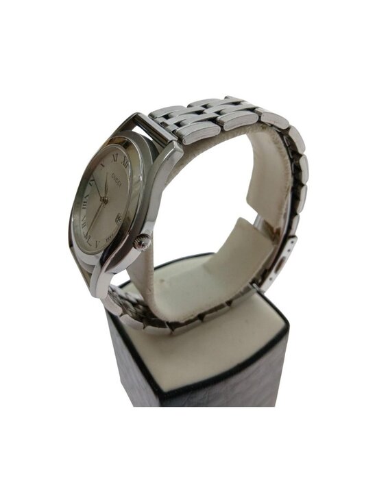 Gucci Watch Round Face Quartz Silver